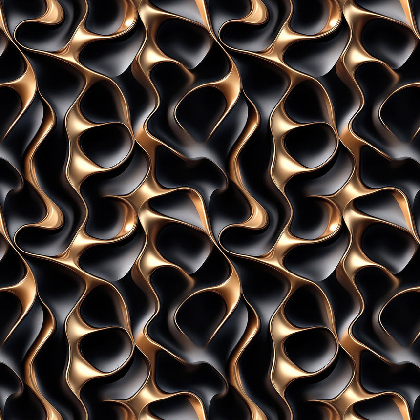 Gilded River on Matte Noir