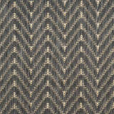 Close-up of the Nourison Horizon Charcoal Area Rug featuring a taupe and charcoal chevron pattern.