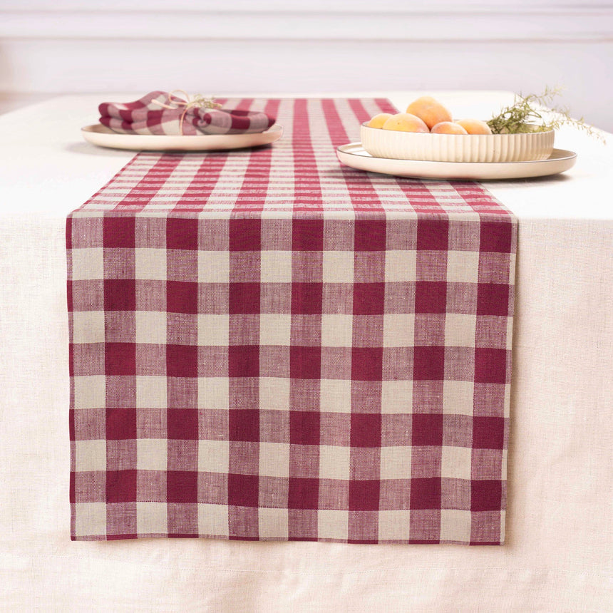 Morgan Check Table Runner - Sale
