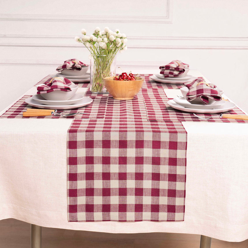 Morgan Check Table Runner - Sale