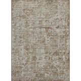 Dalyn Aberdeen AB2 Driftwood Area Rug. Machine-made rug with a traditional, distressed pattern in gray, ivory, and taupe.