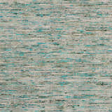 Close-up of Dalyn Arcata AC1 Aruba Area Rug. Hand-loomed wool and viscose rug with aqua, aruba, chestnut, olive, putty, and teal.