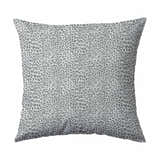 Close-up of Dalyn Machine Akina AK2 Flannel Washable Area Rug, flannel color, with a gray leopard print pattern.