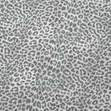 Close-up of Dalyn Machine Akina AK2 Flannel Washable Area Rug, featuring a gray and white animal print pattern.