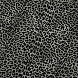 Close-up of Dalyn Akina AK2 Midnight Washable Area Rug with a black animal print pattern on a taupe background.