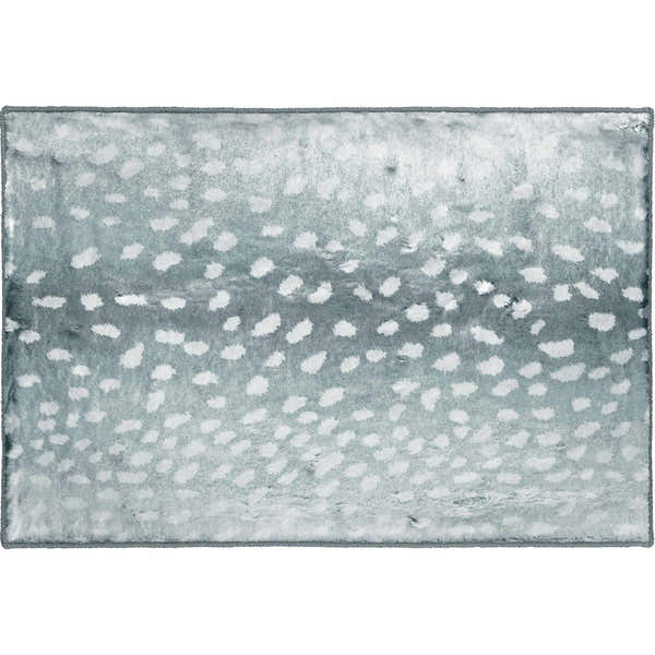 Dalyn Machine Akina AK3 Flannel rug in flannel. Casual style rug with a white spotted pattern and soft texture.