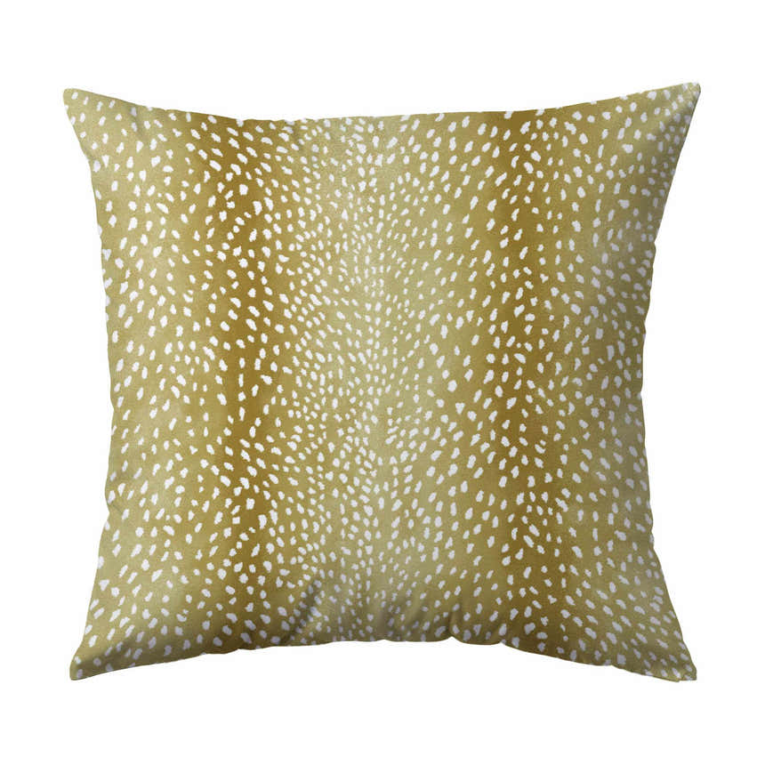 Close-up of a Dalyn Machine Akina AK3 Gold Washable Area Rug showing the chestnut and gold tones and casual, machine-made design.