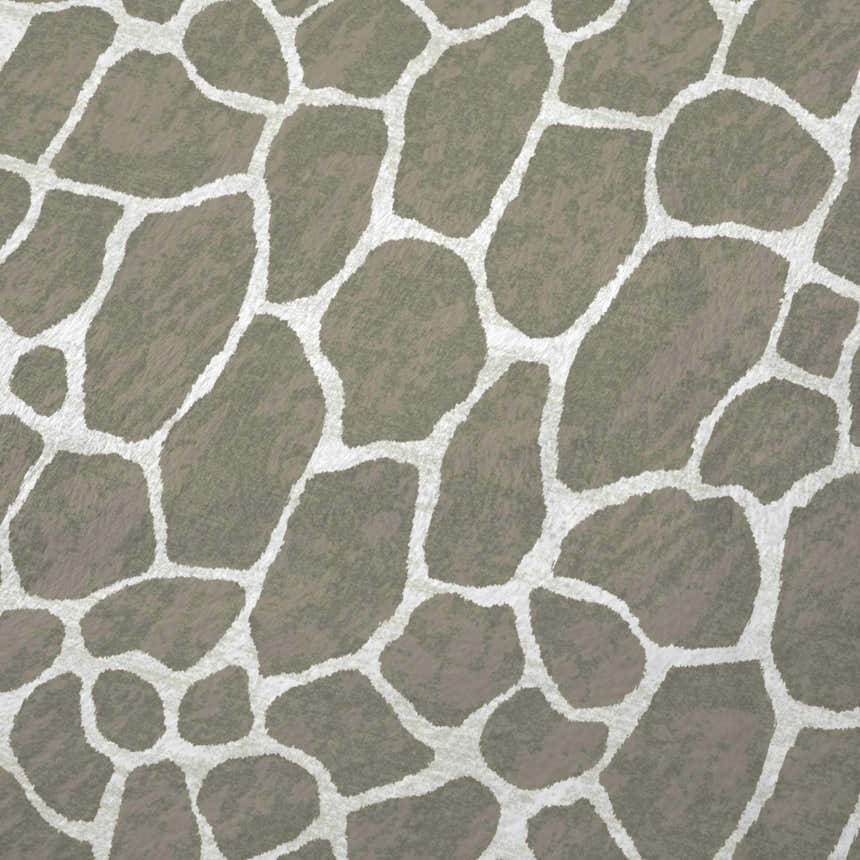 Close-up of Dalyn Akina AK4 Stone Washable Area Rug. Chestnut and ivory irregular pattern, casual style.