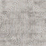 Sample Quartz Patterned Sheen Gray/Green Viscose Rug