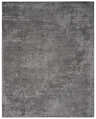 Close-up of Quartz Patterned Sheen Gray/Green Viscose Rug featuring a geometric maze design. Design-Rectangle