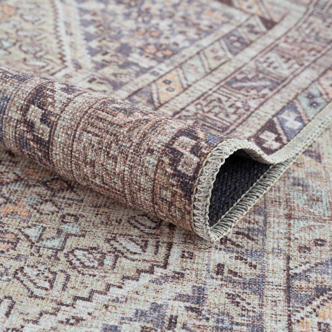 Barny Tan Washable Area Rug – Boutique Rugs