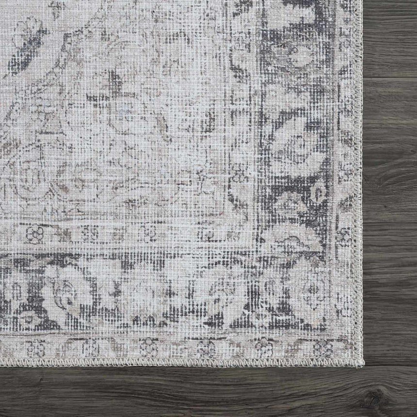 Haile Green & Pink Washable Area Rug