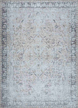 Haile Green & Pink Washable Area Rug