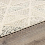 Anadarko Cream Triangles Wool Rug