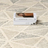 Anadarko Cream Triangles Wool Rug