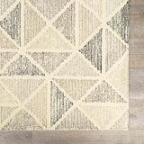 Anadarko Cream Triangles Wool Rug