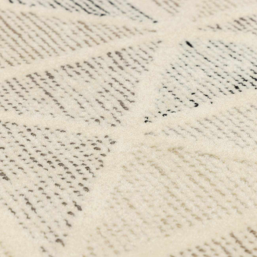 Anadarko Cream Triangles Wool Rug