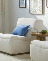 Aneth Blue Square Throw Pillow