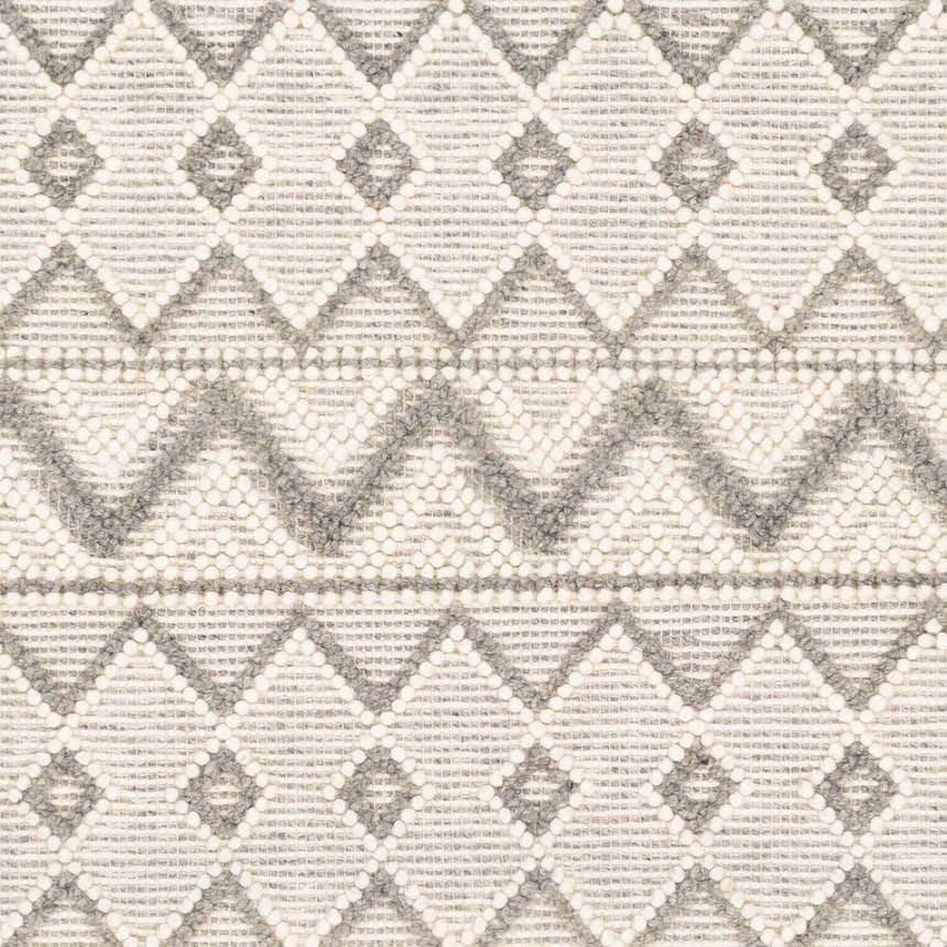 Sample Whittington Gray&Cream Wool Rug - Clearance
