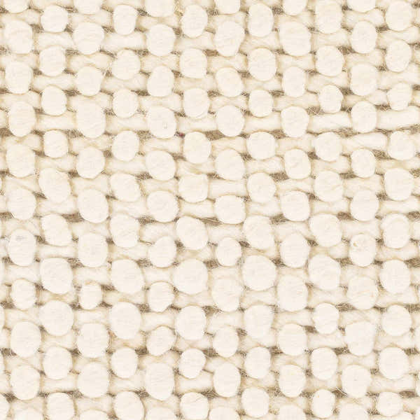 Sample Lucerne Plain Cream Wool Rug LNE-1000