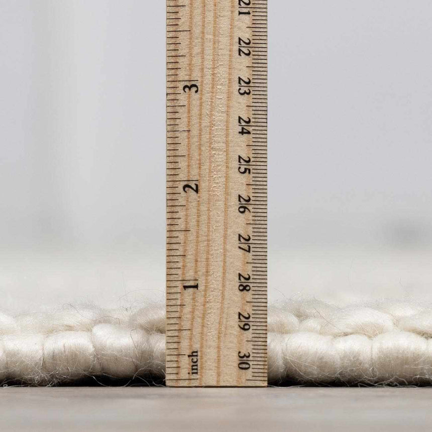 Lucerne Plain Cream Wool Rug LNE-1000