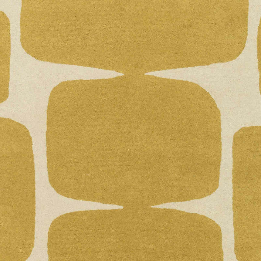 Sample Astor Yellow Modern Wool Rug - Clearance