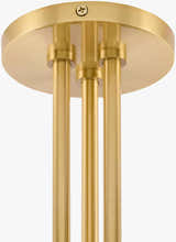 Soft Tan Modern Chandelier with glass details for dining or living rooms