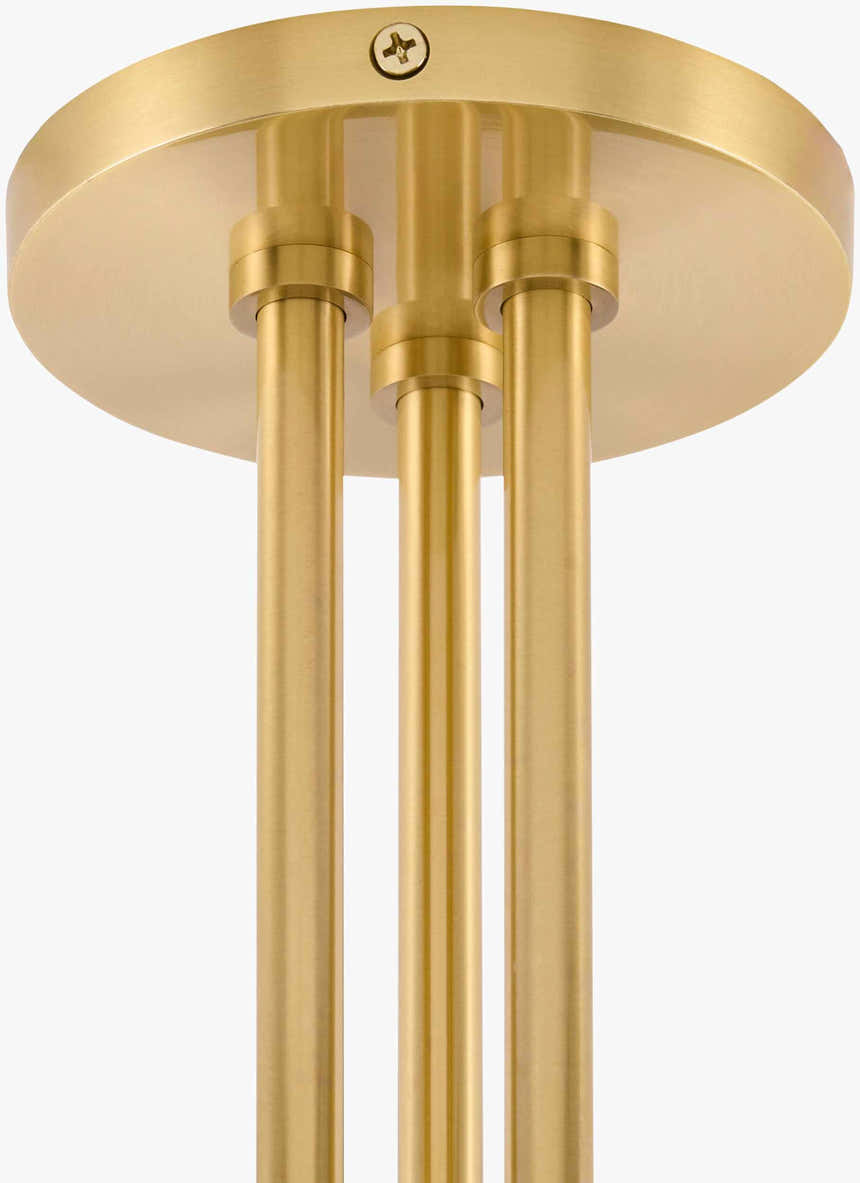 Soft Tan Modern Chandelier with glass details for dining or living rooms