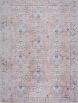 Carrabelle Peach Washable Area Rug