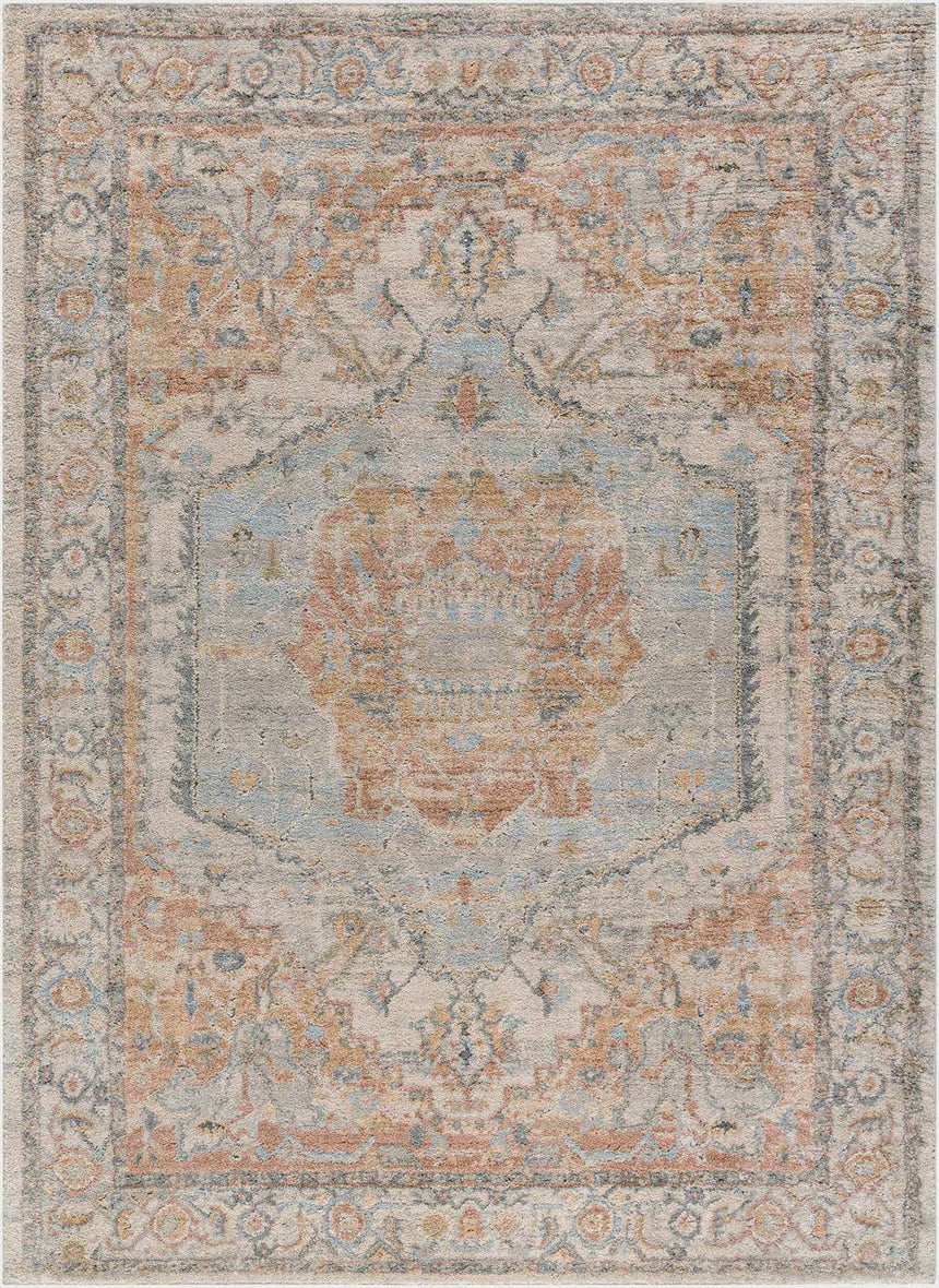 Vaeda Blue & Beige Thick Luxe Rug