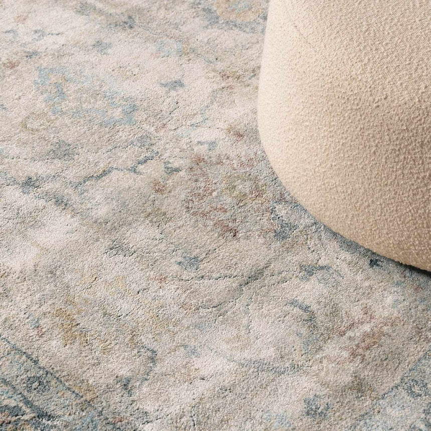 Ahmaud Beige & Light Gray Thick Luxe Area Rug