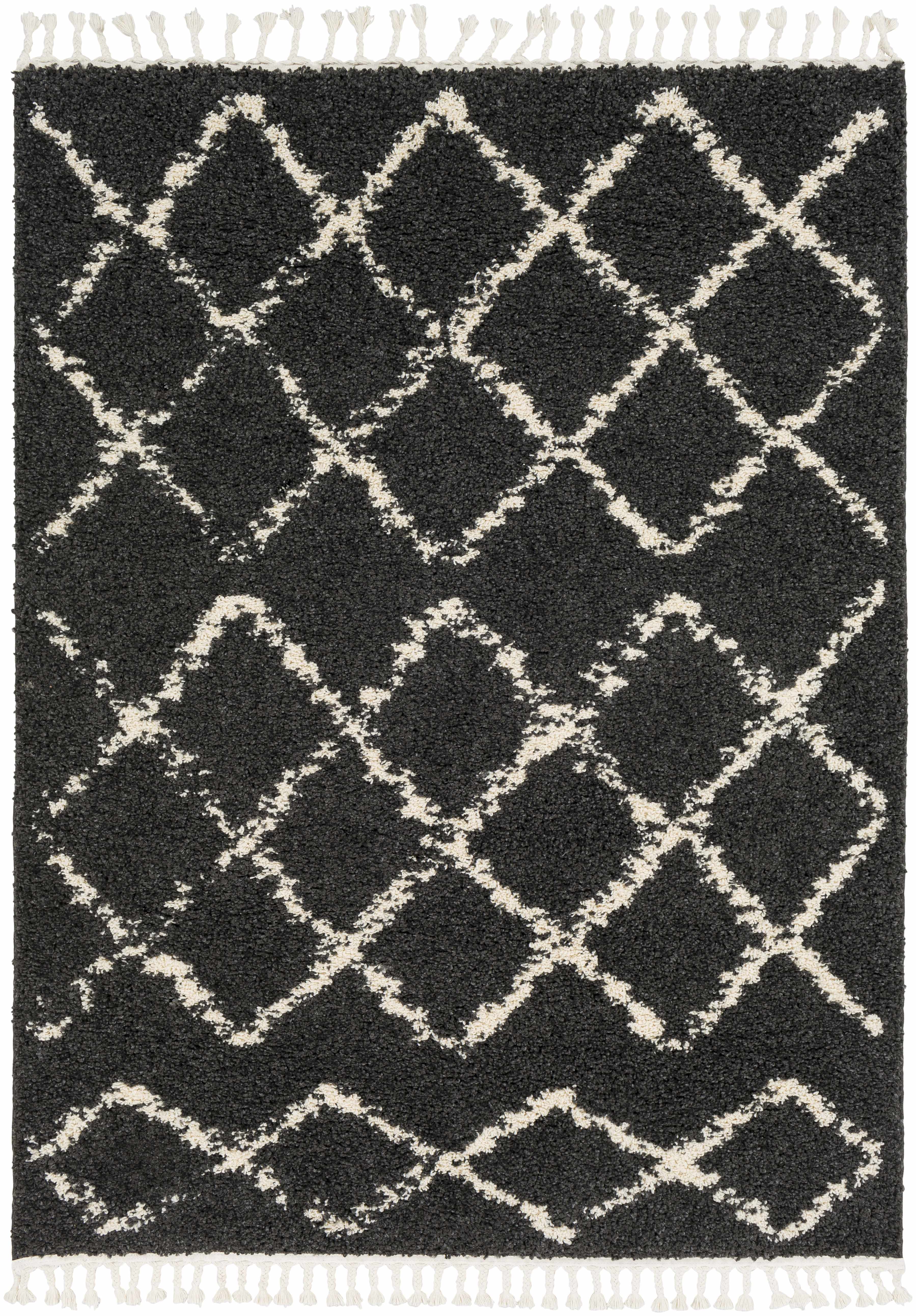 Wallagrass Black Moroccan Shag Rug - Clearance – Boutique Rugs