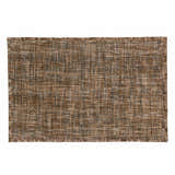 Close-up of the hand-loomed Dalyn Abruzzo AZ1 Chocolate area rug, showcasing its brown, taupe, and ivory woven texture.