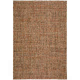 Close-up of the hand-loomed Dalyn Abruzzo AZ1 Spice area rug, featuring a casual beige, brown, and paprika woven design.