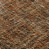 Close-up of the hand-loomed Dalyn Abruzzo AZ1 Spice area rug showing beige, brown, and paprika wool texture.