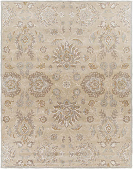 Made to Order Custom Size Conesus Hand Tufted Ivory & Taupe 1192 Area Rug