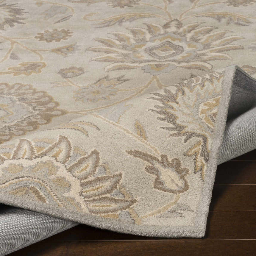 Made to Order Custom Size Conesus Hand Tufted Ivory & Taupe 1192 Area Rug