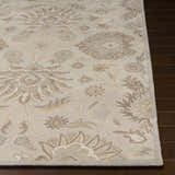 Made to Order Custom Size Conesus Hand Tufted Ivory & Taupe 1192 Area Rug