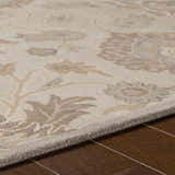 Made to Order Custom Size Conesus Hand Tufted Ivory & Taupe 1192 Area Rug