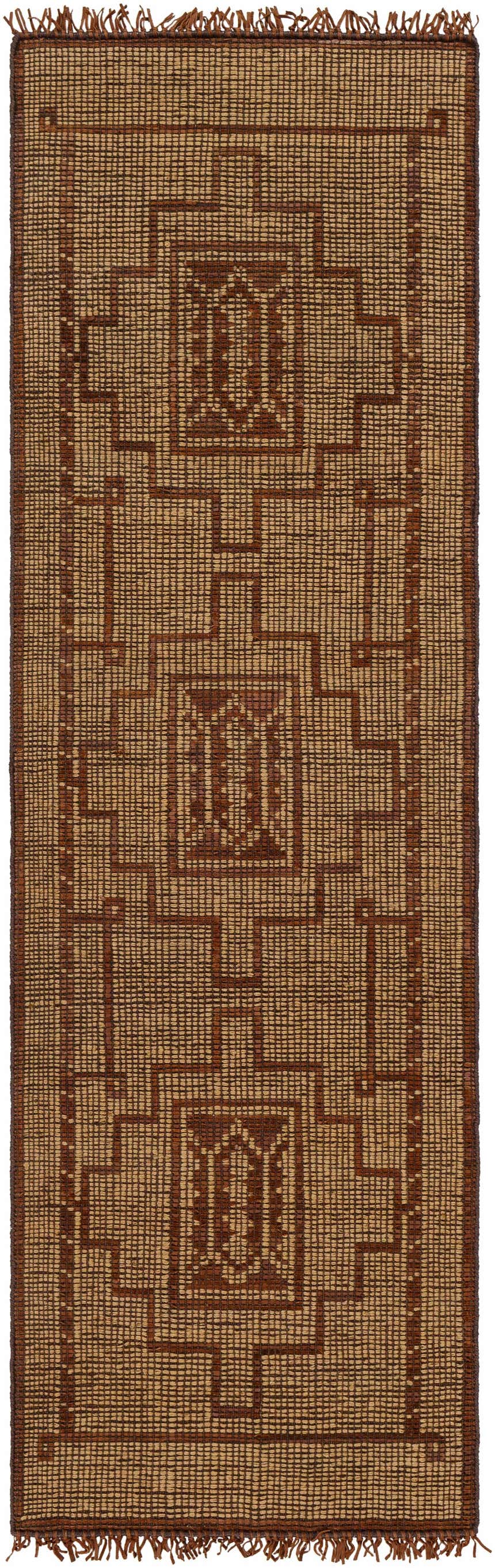 Sample Batya Jute & Leather Rug - Clearance