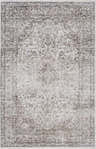 Close-up of the Pearl Holi-4601 Washable Area Rug. Beige, brown, and taupe traditional vintage floral pattern. Design-Rectangle-5373