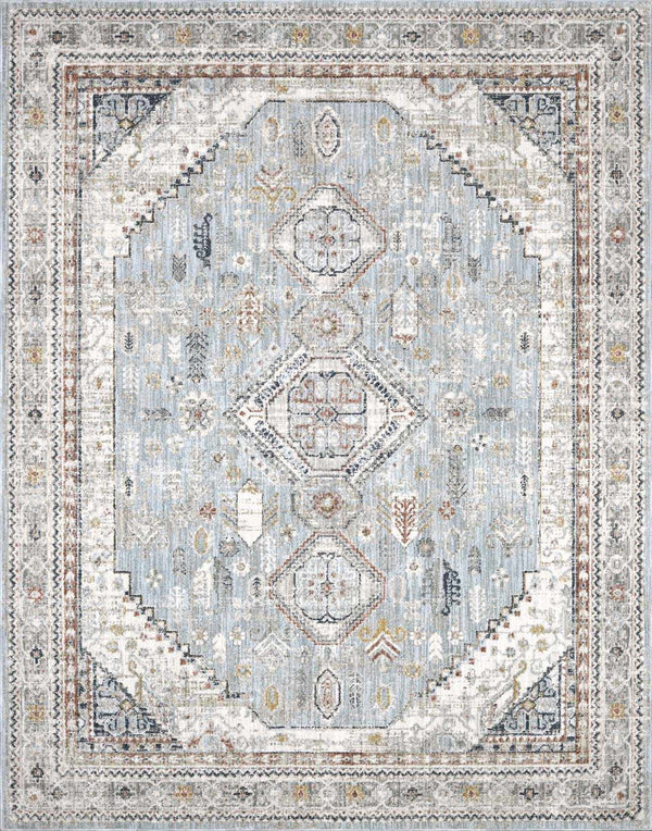 Kouta Gray Blue Area Rug