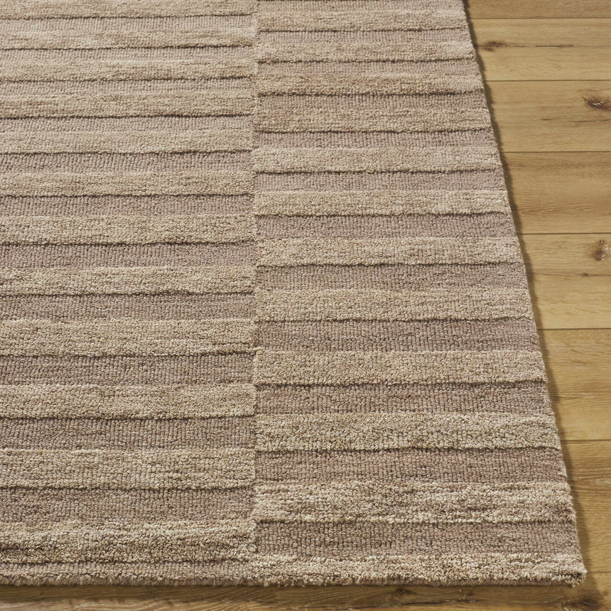 Idaho Broken-Striped Brown Area Rug | Our PNW Home X Livabliss