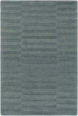 Made to Order Custom Size Idaho Broken-Stiped Petrol Blue Area Rug | Our PNW Home X Livabliss