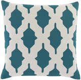 Beaman Teal & White Geometric Accent Pillow - Clearance