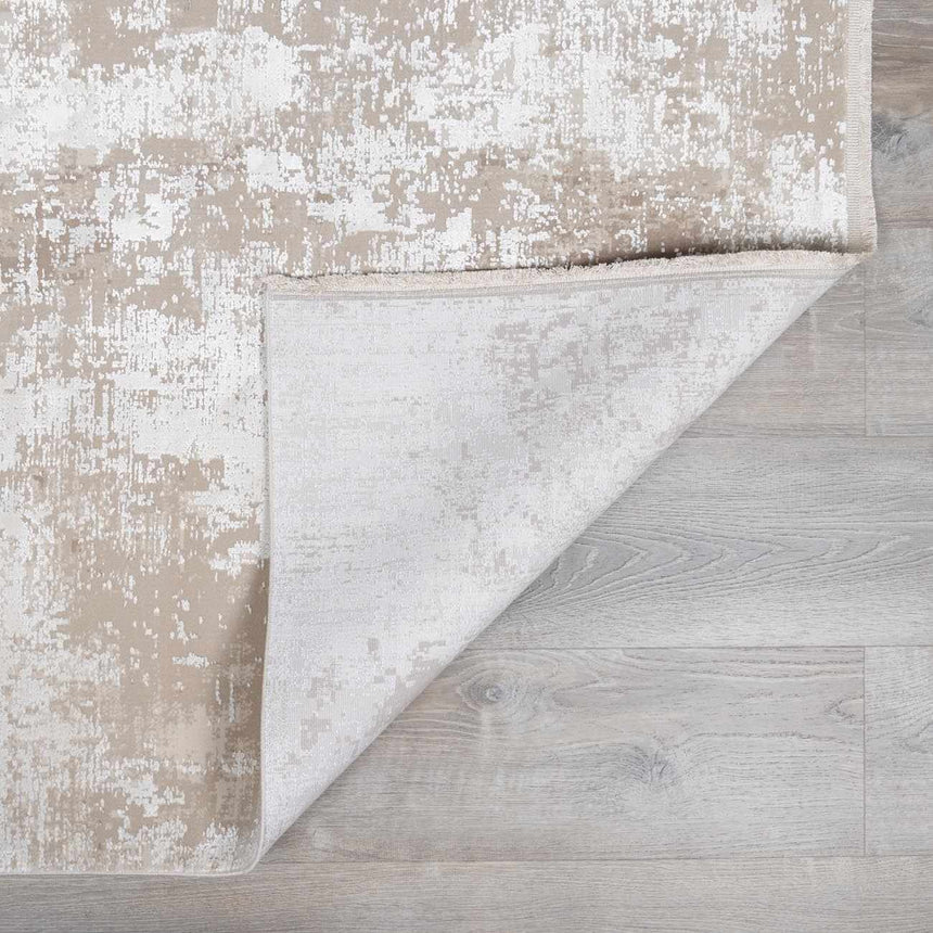 Belah Luxury Fringed Faux Silk Rug