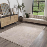 Belah Luxury Fringed Faux Silk Rug