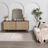 Belah Luxury Fringed Faux Silk Rug