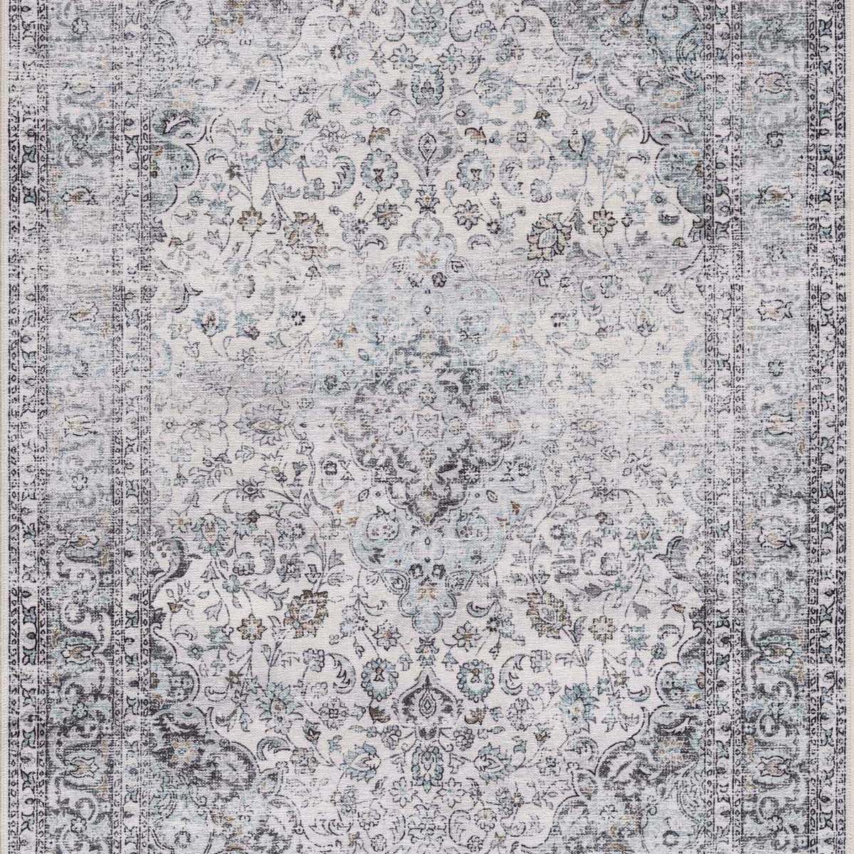 Spotlight Blue Rug Light Blue Holi-4603 Washable Area Rug - Clearance – Boutique Rugs