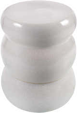 Obelin Cream Soft Textured Cylindrical Modern Minimalist Ceramic Outdoor Garden Stool